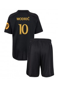 Fotbalové Dres Real Madrid Luka Modric #10 Dětské Třetí Oblečení 2023-24 Krátký Rukáv (+ trenýrky)